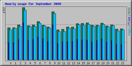 Hourly usage for September 2020